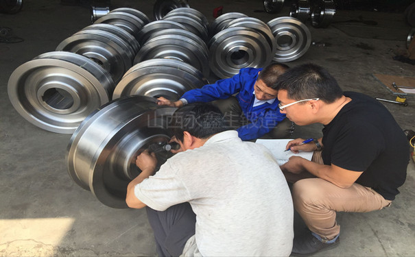 检测重型车轮锻件